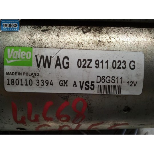 MOTORINO AVVIAMENTO VOLKSWAGEN Golf 6 2008>2012 usato