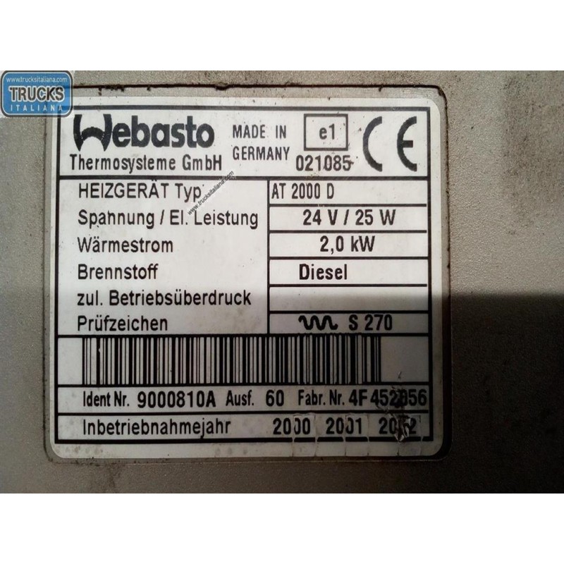 IVECO WEBASTO IVECO EUROTECH used