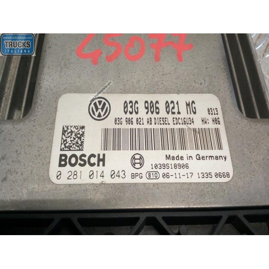 ENGINE UNIT VOLKSWAGEN Touran 2007>2010 used