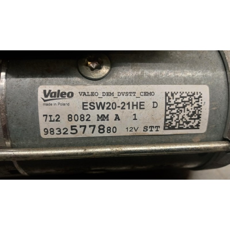 CITROEN STARTER MOTOR CITROEN C5 Aircross 2022> used