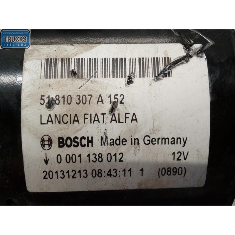 ALFA ROMEO STARTER MOTOR ALFA ROMEO Mito 2013> used