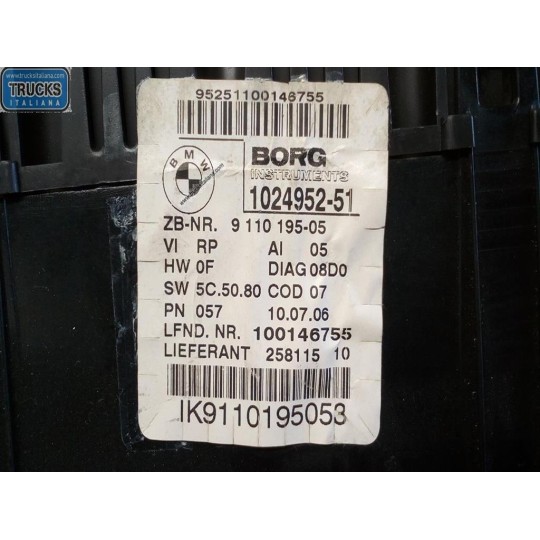 QUADRO STRUMENTI BMW Serie 1 (E87) 2003>2007 usato