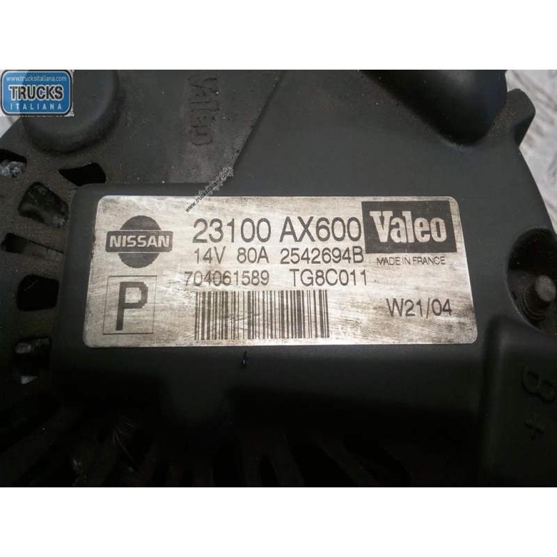 NISSAN ALTERNATOR NISSAN Micra 2003>2005 used