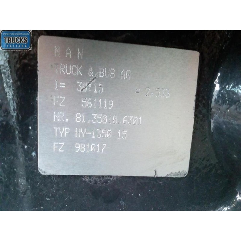 MAN GRUPPO DIFFERENZIALE POSTERIORE MAN TGX euro 6 usato