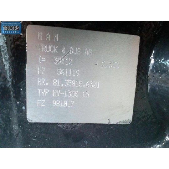 GRUPPO DIFFERENZIALE POSTERIORE MAN TGX euro 6 usato