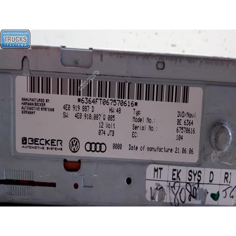 AUDI NAVIGAZIONE AUDI A6 2004>2008 (C6) usato