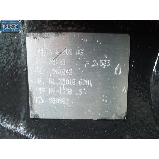 GRUPPO DIFFERENZIALE POSTERIORE MAN TGX euro 6 usato