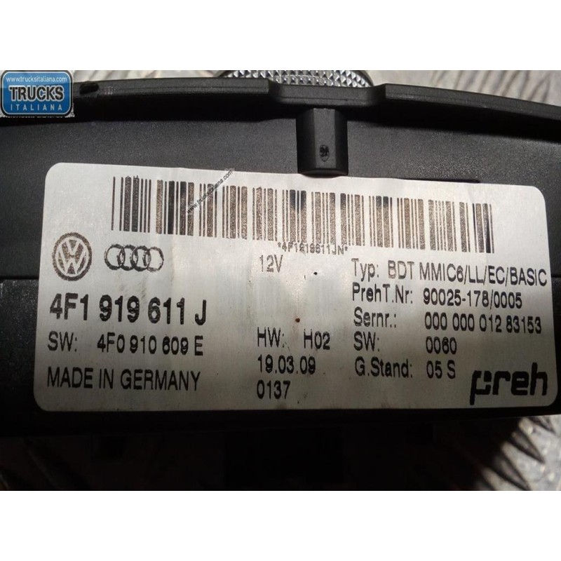 AUDI INTERRUTTORI E PULSANTI ABITACOLO AUDI A6 2008>2012 (C6) usato