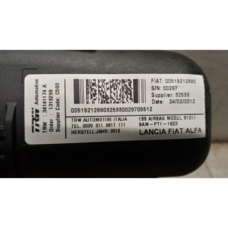 FIAT PASSENGER AIR BAG  FIAT F.Punto 2012> used