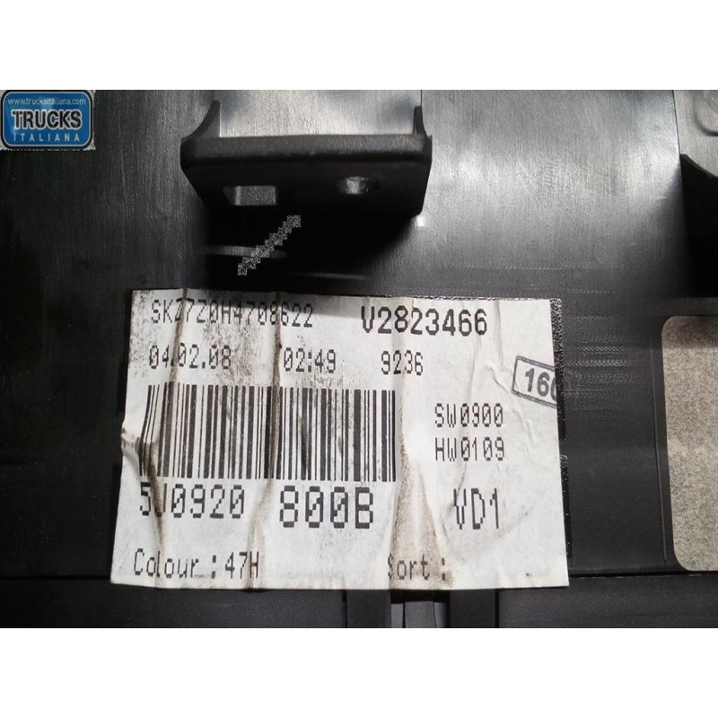 SKODA QUADRO STRUMENTI SKODA Fabia 2007>2014 (5J) usato