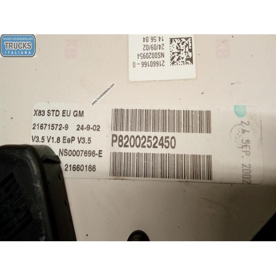 QUADRO STRUMENTI OPEL van Vivaro A 2002>2006 usato