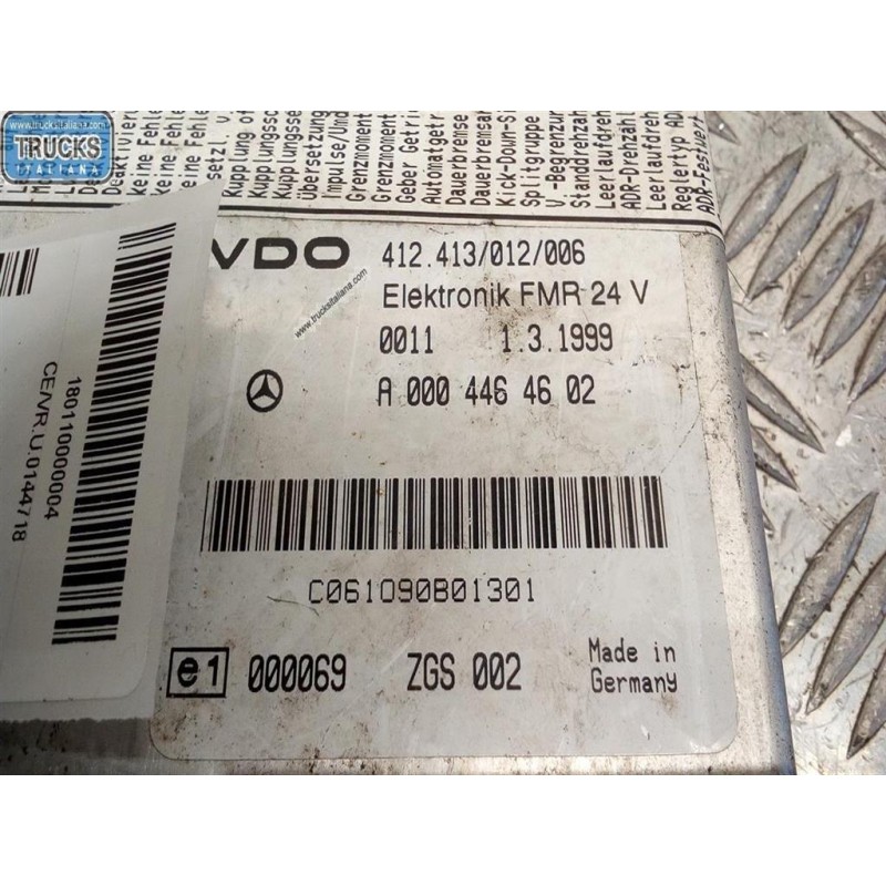 MERCEDES-BENZ truck VARIOUS CONTROL UNITS  MERCEDES-BENZ truck Actros 1997>2003 used