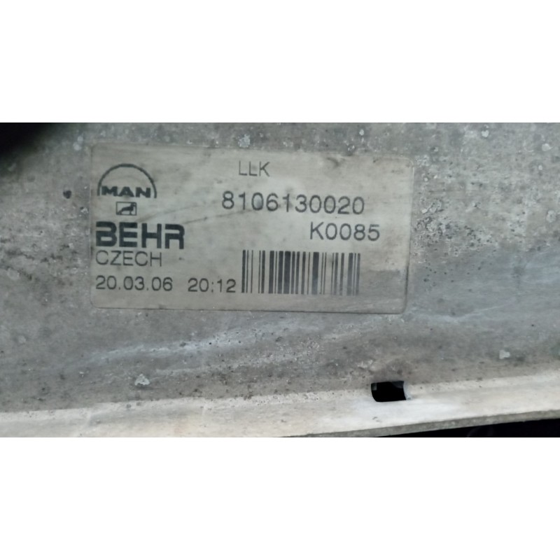 MAN RADIATORE INTERCOOLERS MAN TG-A 2000>2007 usato