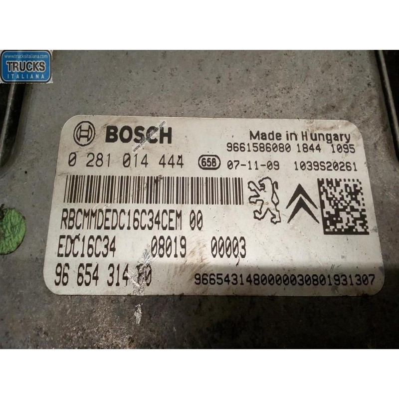 PEUGEOT CENTRALINA MOTORE PEUGEOT Bipper 2007> usato