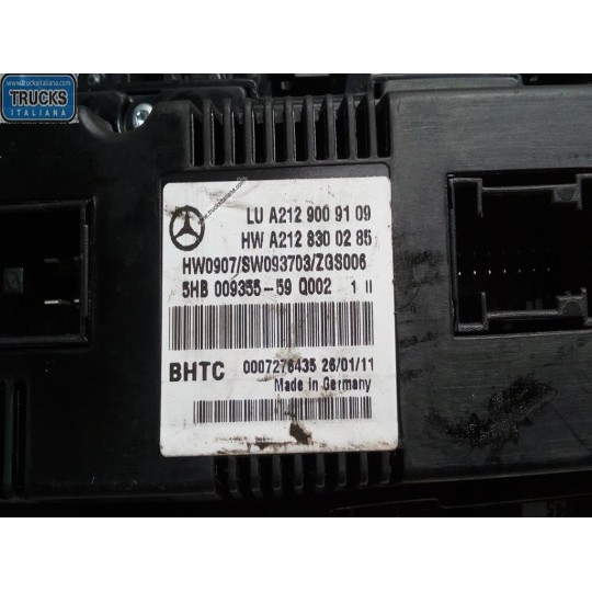 AC CONTROL UNIT MERCEDES-BENZ Classe E (W/S212) 2009>2012 used