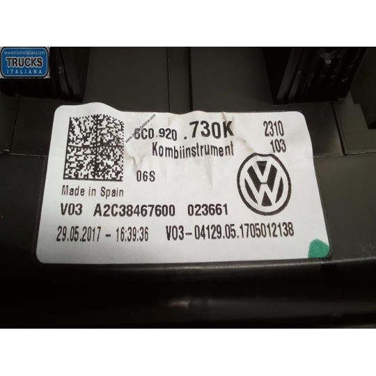 INSTRUMENT PANEL VOLKSWAGEN Polo 2014>2017 used