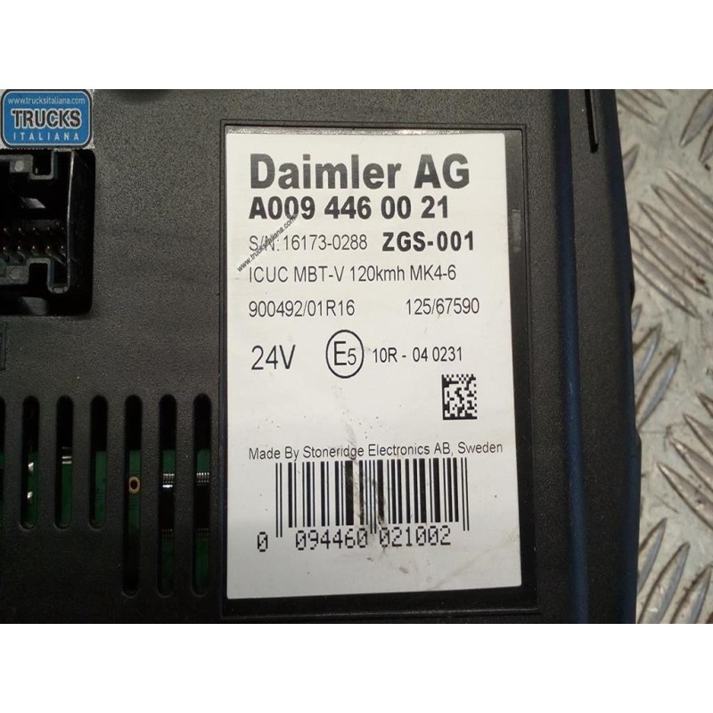 MERCEDES-BENZ truck INSTRUMENT PANEL MERCEDES-BENZ truck Actros euro 6 2014>2021 used