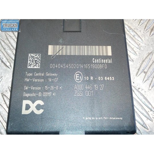 VARIOUS CONTROL UNITS B  MERCEDES-BENZ truck Actros euro 6 2014>2021 used