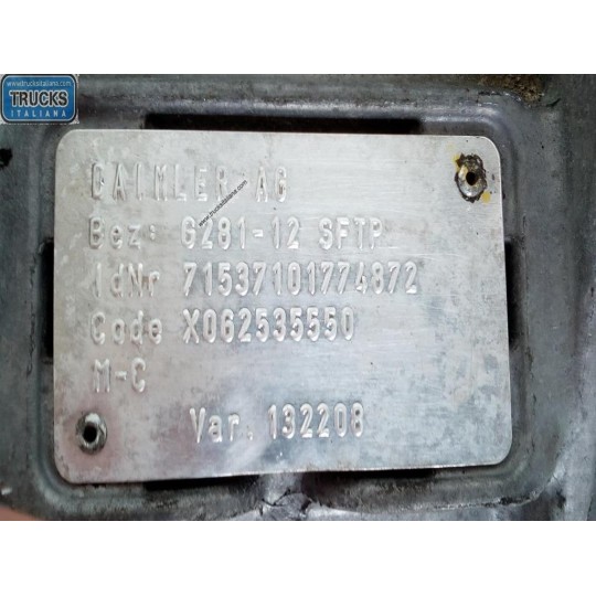 GEARBOXES  MERCEDES-BENZ truck Actros euro 6 2014>2021 used