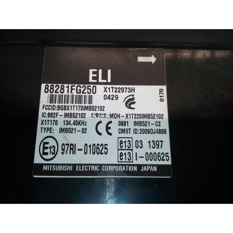 SUBARU VARIOUS CONTROL UNITS  SUBARU Impreza 2007> used