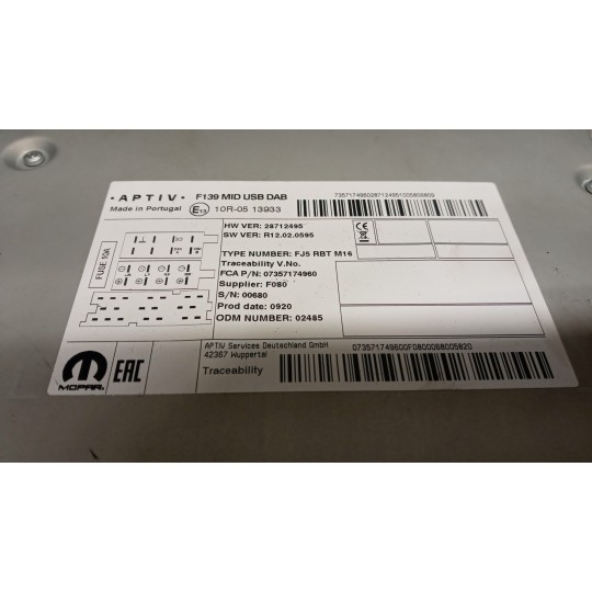 AUTORADIO FIAT Panda 2012> usato