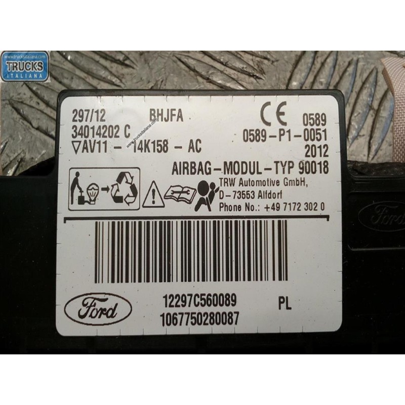 FORD AIR BAG TETTO SINISTRO FORD B-Max 2012> usato