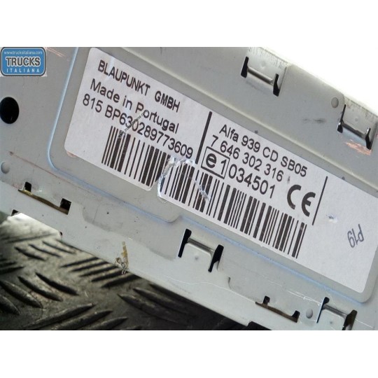 CAR RADIO ALFA ROMEO 159 2005>2008 used