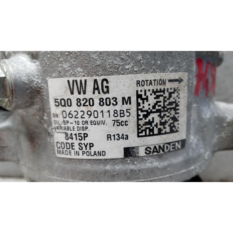 VOLKSWAGEN van COMPRESSORE ARIA CONDIZIONATA VOLKSWAGEN van Crafter 2017> usato
