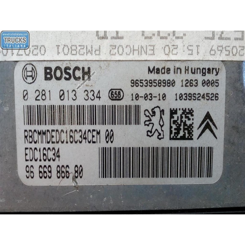 PEUGEOT ENGINE UNIT PEUGEOT 3008 2009> used