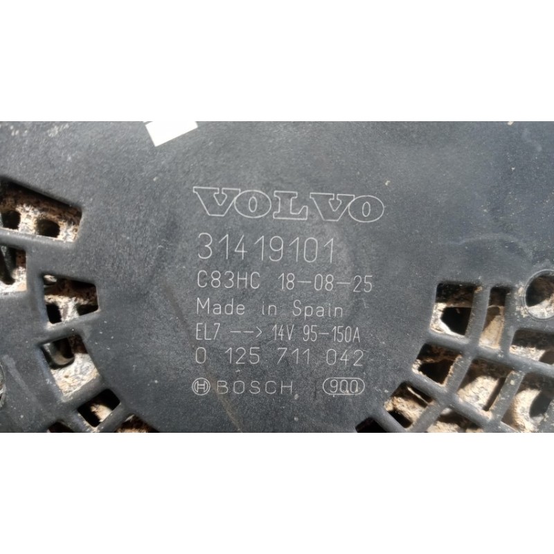 VOLVO ALTERNATOR VOLVO V40 2016> used