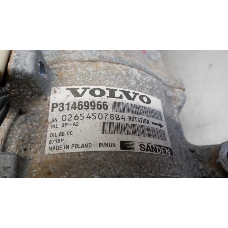 VOLVO AIR CONDITIONER COMPRESSOR VOLVO V40 2016> used