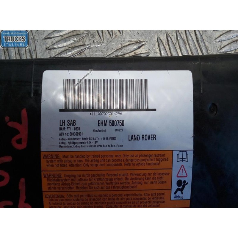 LAND ROVER CURTAIN AIRBAG LEFT LAND ROVER Range Rover Sport 2005>2010 used