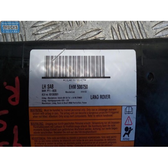 CURTAIN AIRBAG LEFT LAND ROVER Range Rover Sport 2005>2010 used