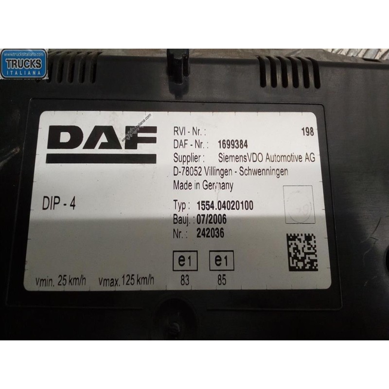 DAF QUADRO STRUMENTI DAF XF95 usato