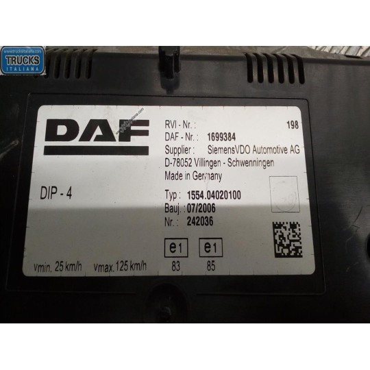 QUADRO STRUMENTI DAF XF95 usato