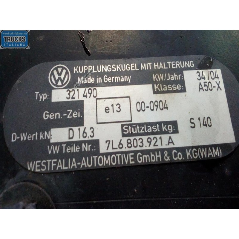 VOLKSWAGEN REAR CROSS BUMPER VOLKSWAGEN Touareg 2002>2007 used