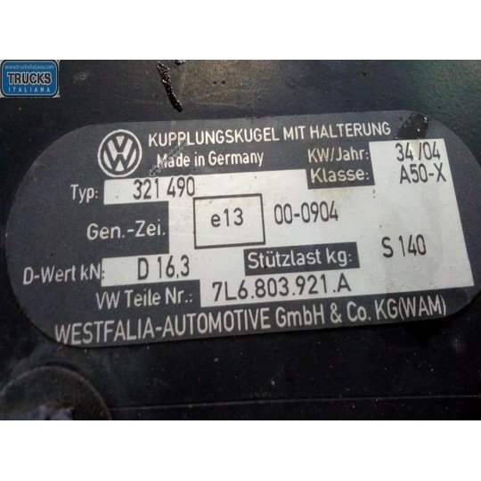 REAR CROSS BUMPER VOLKSWAGEN Touareg 2002>2007 used