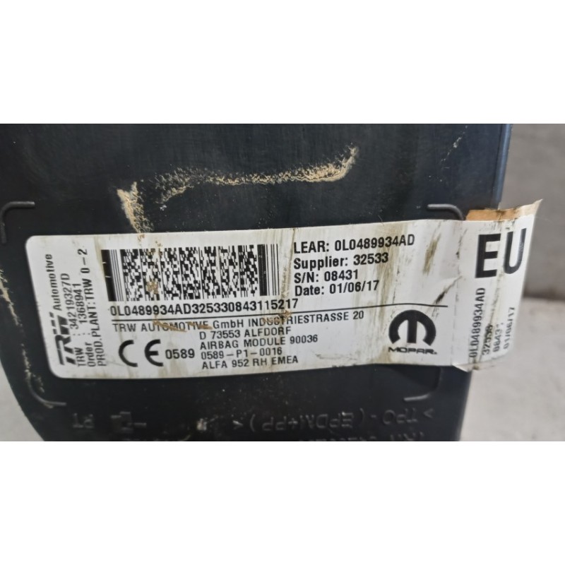 ALFA ROMEO CURTAIN AIRBAG RIGHT  ALFA ROMEO Giulia 2015> used