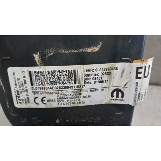 AIR BAG LATERALE DESTRO ALFA ROMEO Giulia 2015> usato