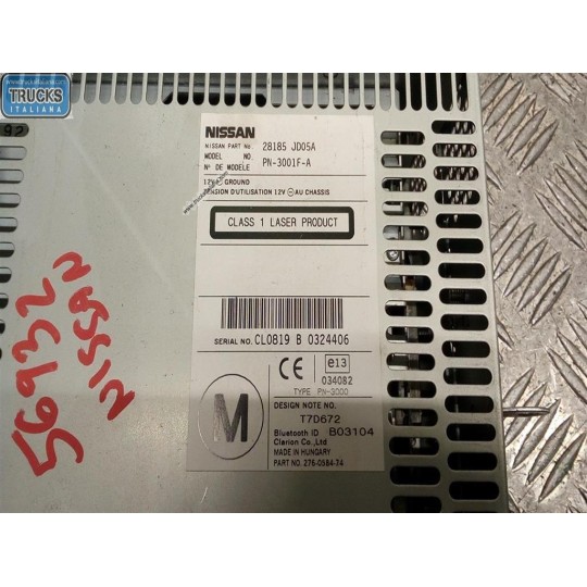 AUTORADIO NISSAN Qashqai 2010>2014 usato