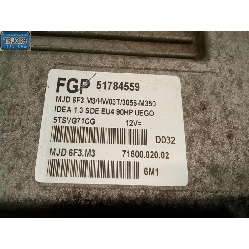 LANCIA ENGINE UNIT LANCIA Musa 2004>2007 used