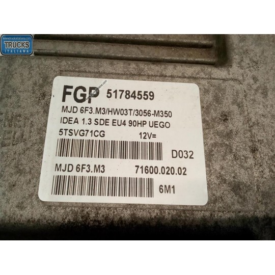 CENTRALINA MOTORE LANCIA Musa 2004>2007 usato