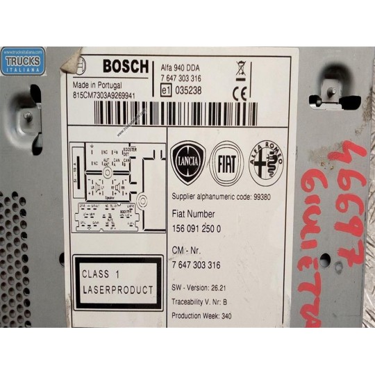 CAR RADIO ALFA ROMEO Giulietta 2010>2016 used