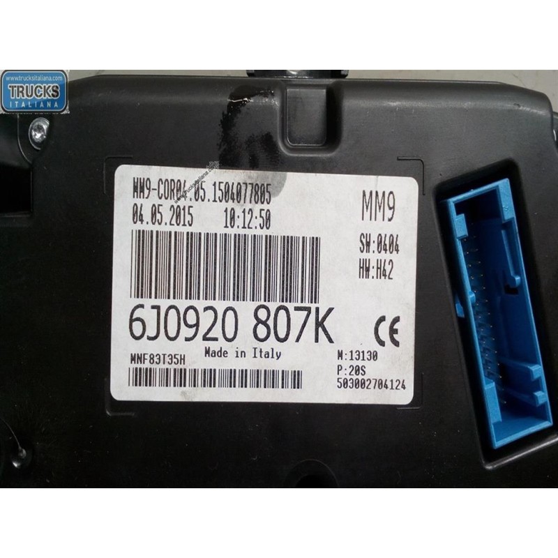 SEAT INSTRUMENT PANEL SEAT Ibiza 2012>2015 used