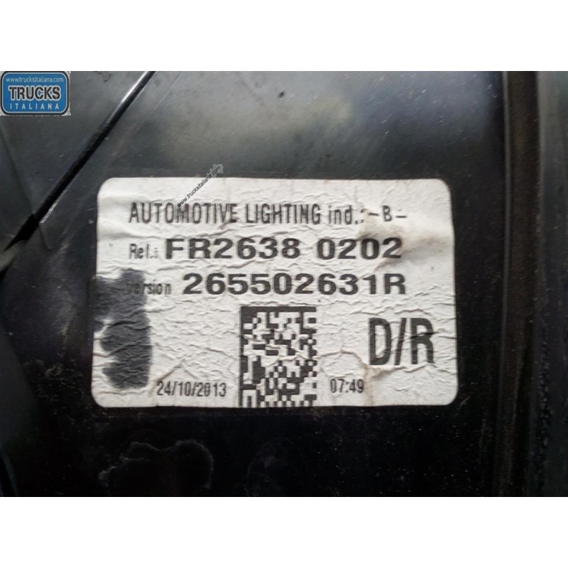 RENAULT RIGHT REAR LIGHT RENAULT Clio 2012>2016 used