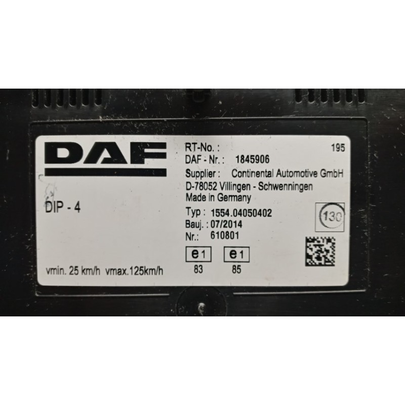 DAF QUADRO STRUMENTI DAF XF105 usato