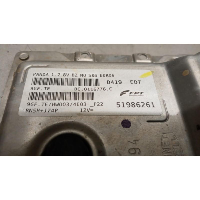 FIAT CENTRALINA MOTORE FIAT Panda 2012> usato