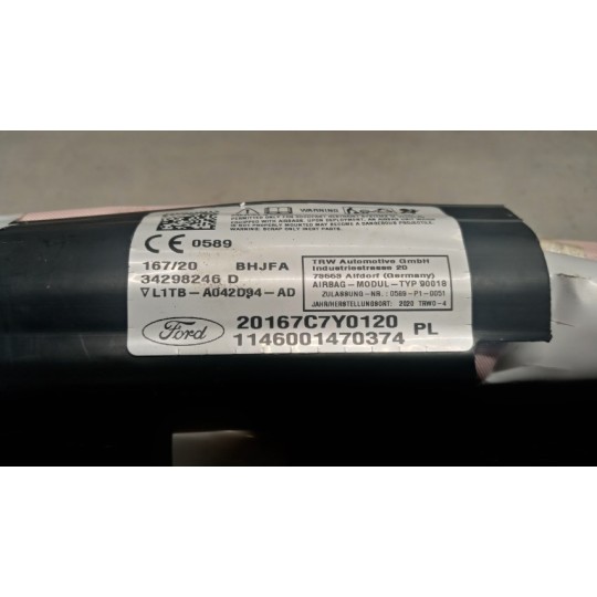 RIGHT ROOF AIR BAG FORD Puma 2019> used