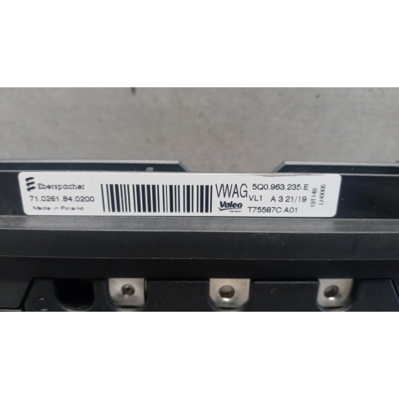 VOLKSWAGEN RADIATOR ELECTRIC HEATING INTERNAL  VOLKSWAGEN T-Roc 2017>2021 used