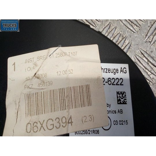 INSTRUMENT PANEL MAN TGX  used